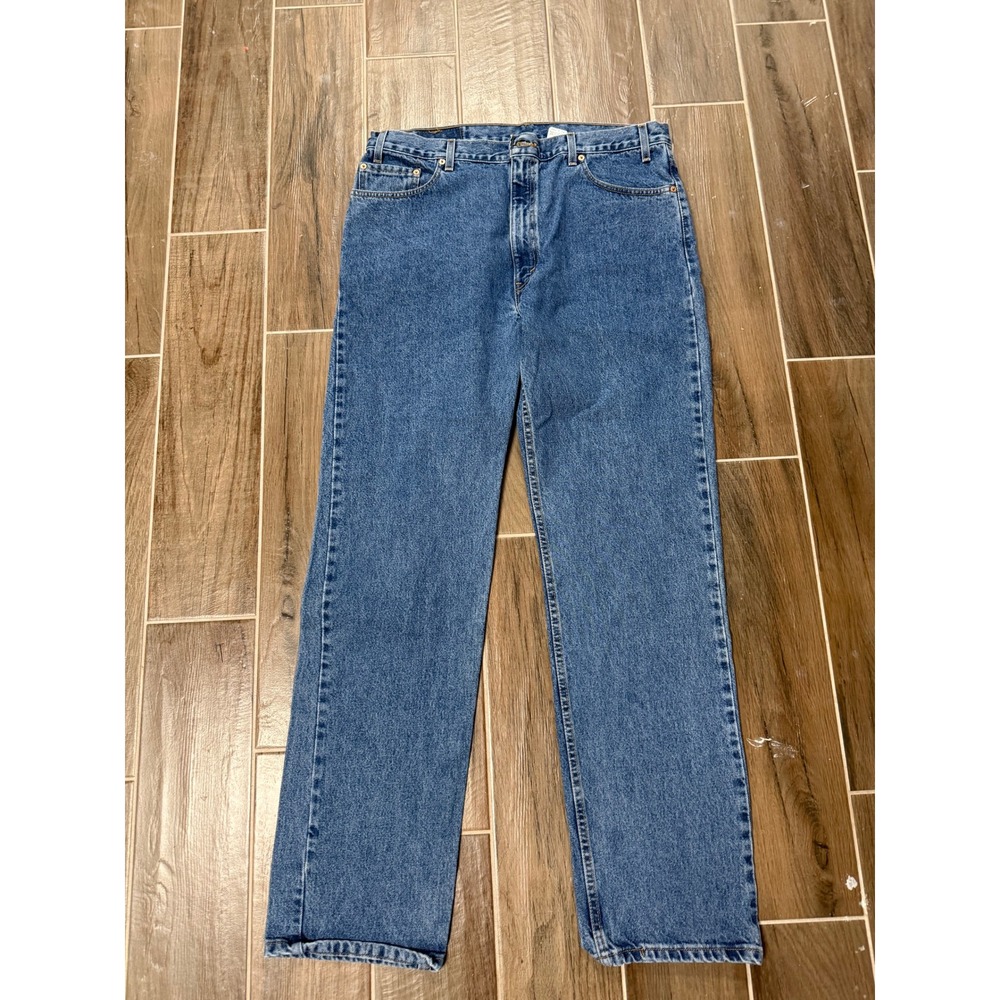 Vintage Levis 505 Mens 40x34 Blue Jeans Regular Fit Straight Leg Made in USA